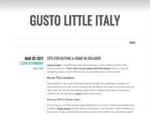 Tablet Screenshot of gustolittleitaly.com